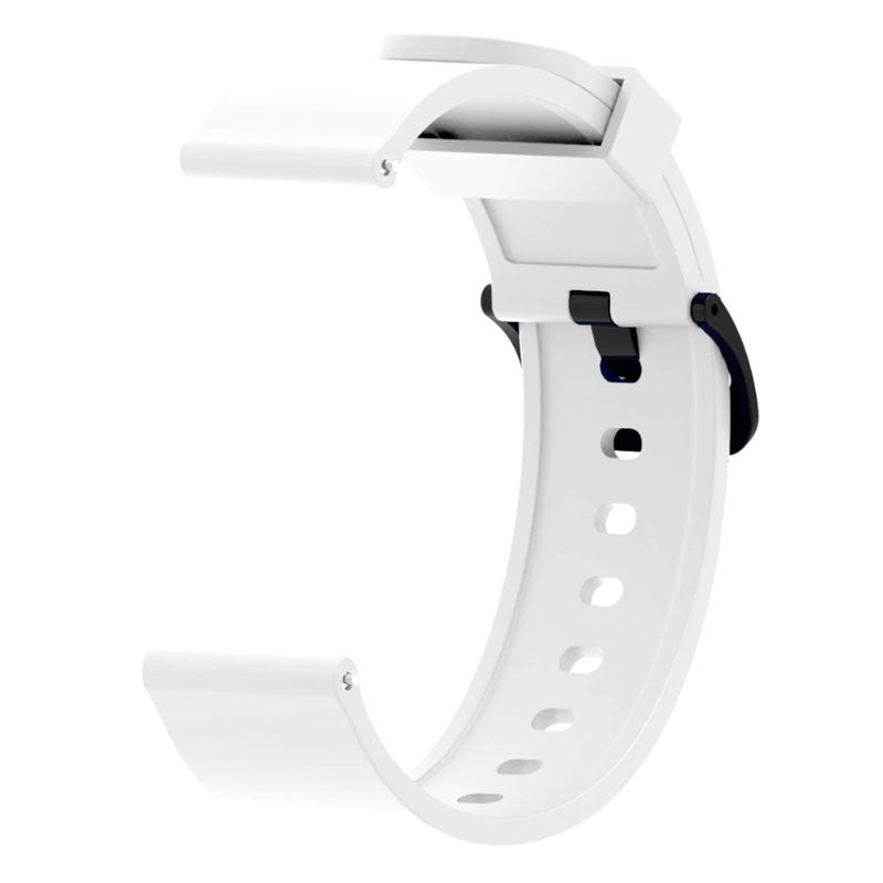 Pulseira de Substituição 20mm Xiaomi Amazfit GTS / Bip / Bip Lite / Bip S / GTR 42mm / Ticwatch / Huawei / Samsung Silicone Gum (Branco)