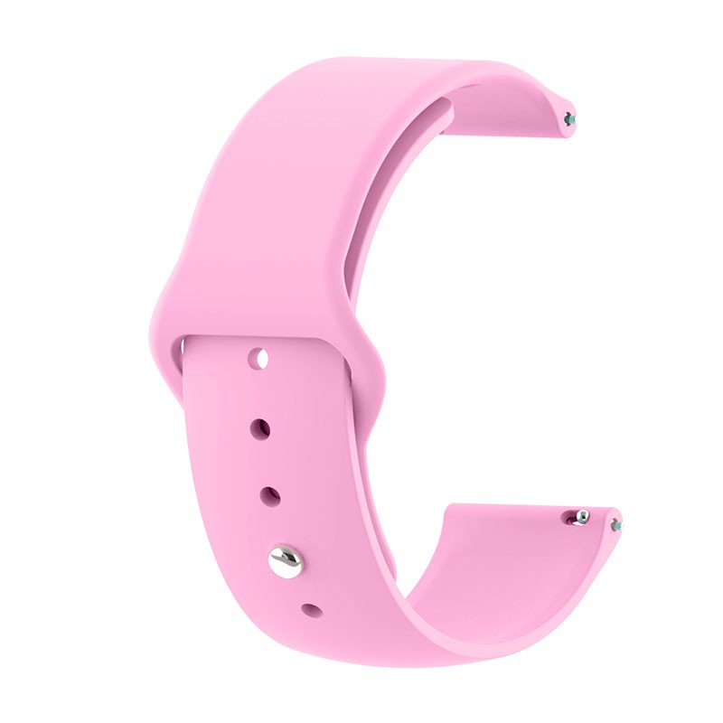 Pulseira de Substituição 22mm Xiaomi Amazfit Stratos 3 / Stratos 2S / Stratos / Pace / GTR 47mm / Ticwatch / Huawei / Samsung Elegance Silicone (Rosa)