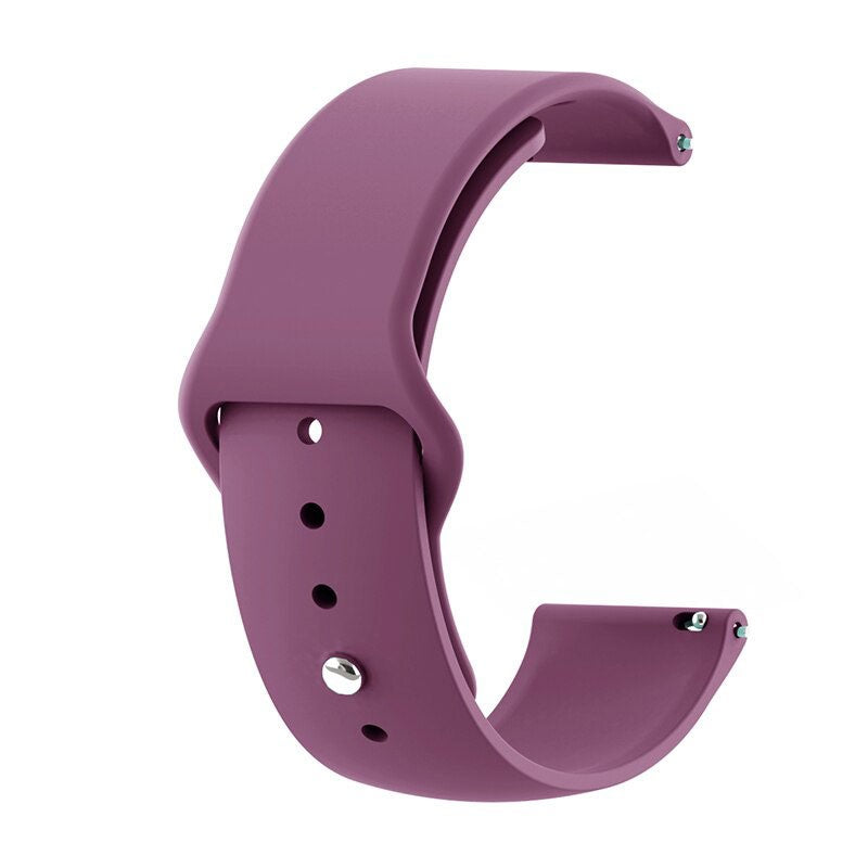 Pulseira de Substituição 22mm Xiaomi Amazfit Stratos 3 / Stratos 2S / Stratos / Pace / GTR 47mm / Ticwatch / Huawei / Samsung Elegance Silicone (Violeta)