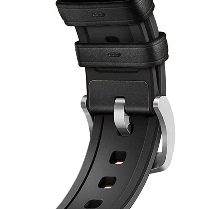 Pulseira de Substituição 20mm Xiaomi Amazfit GTS / Bip / Bip Lite / Bip S / GTR 42mm / Realme Watch / Ticwatch / Huawei / Samsung Cuoro Premium (Preto)