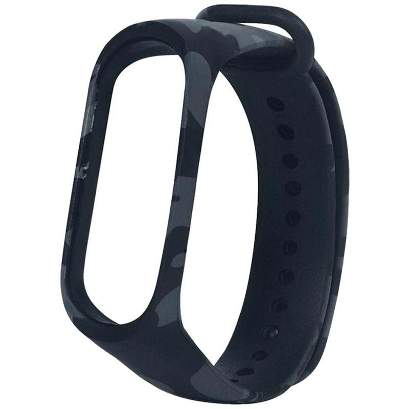 Pulseira de Substituição Xiaomi Mi Smart Band 6 / Mi Band 5 / Amazfit Band 5 Camuflagem (Azul)