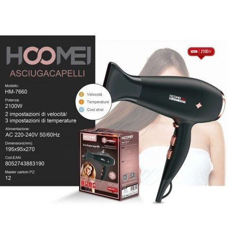 Secador de cabelo 2100W HOOMEI HM-7660